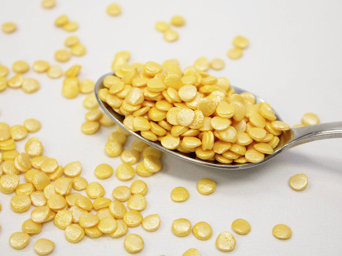 Gold Confetti Sprinkles 50g - The Compassionate Kitchen (7625737339039)