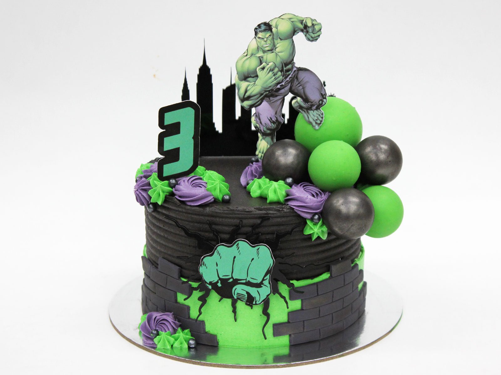 Hulk Hand Fondant Cake