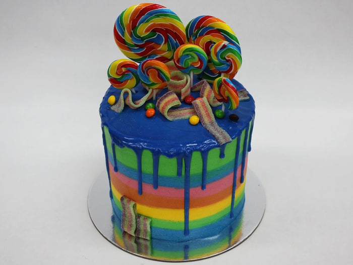 Jolly Swirly Rainbow Lollipop Cake - The Compassionate Kitchen (7687349895327)