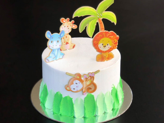 Jungle Themed Birthday Cake - The Compassionate Kitchen (7350892232863)