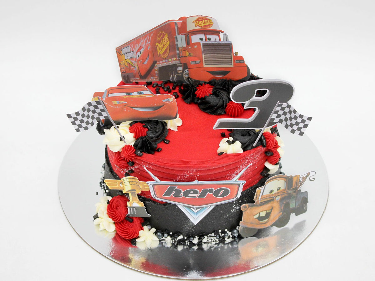 Lightning McQueen Character Cake - The Cake People (9058162966687)