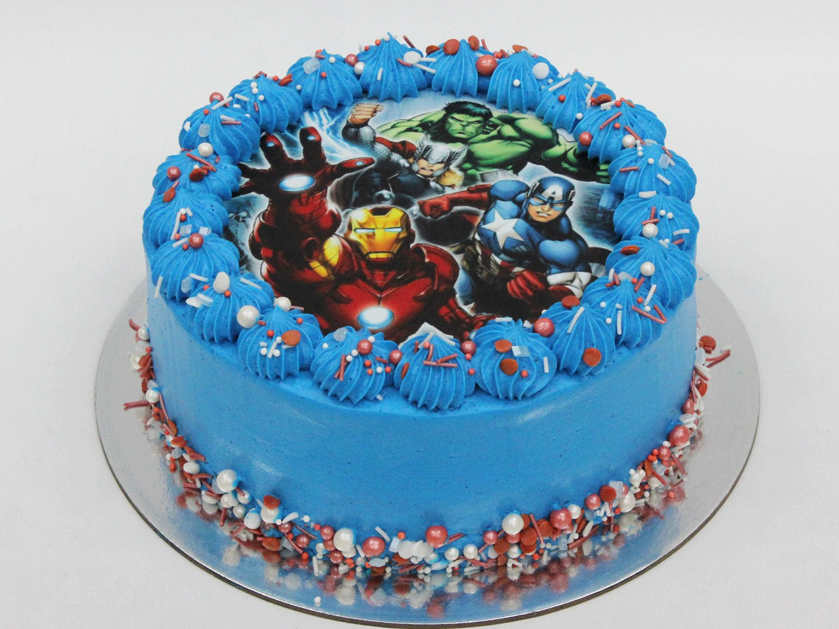 Marvel Avengers Cake - The Compassionate Kitchen (7509158592671)