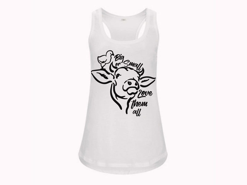 Organic Cotton Big or Small Ladies Singlet - The Compassionate Kitchen (7247931637919)