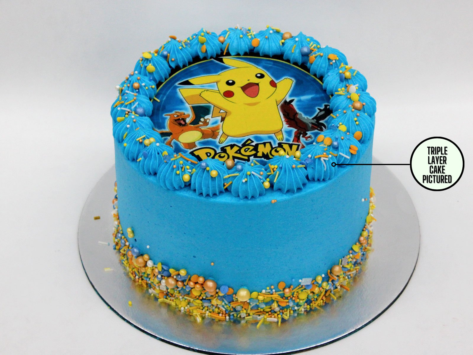 Pokemon Birthday Cake Topper, Handmade