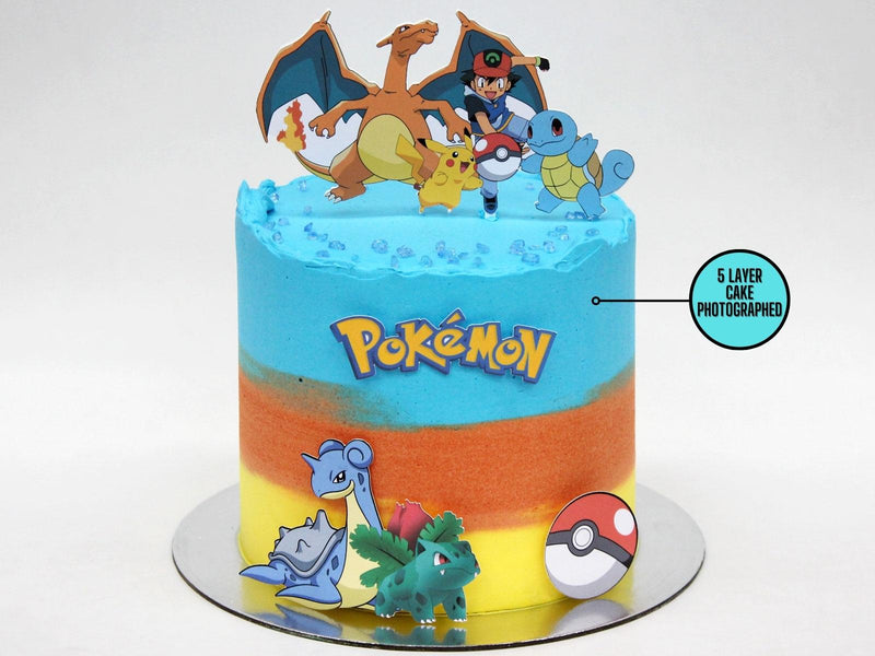 Pokemon Party Personalised Edible Cake Topper - 4 Designs