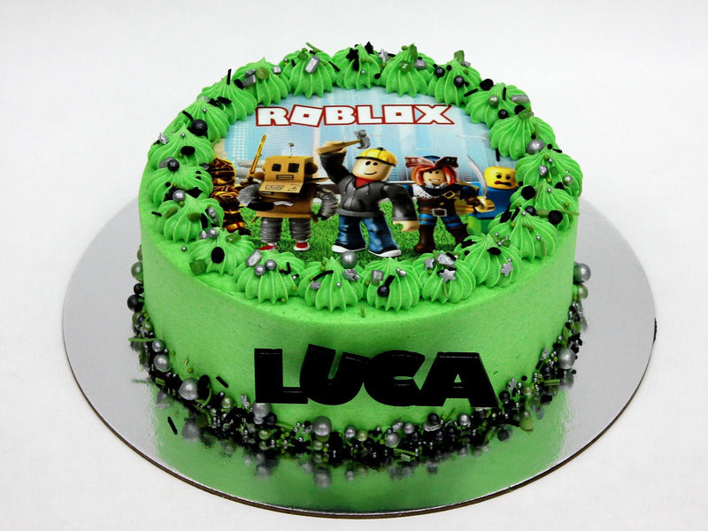 Roblox and Lego Cake