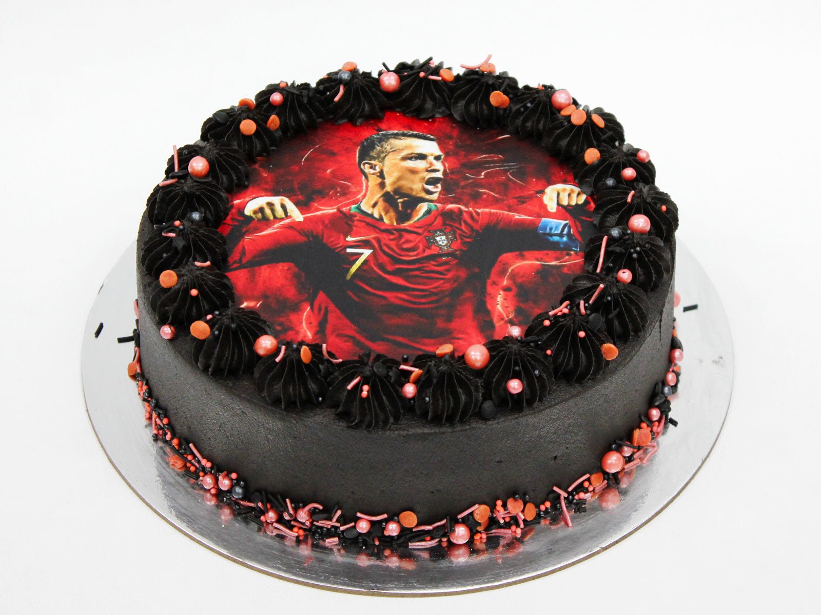 Cristiano Ronaldo CR7 Juventus Edible Cake Image Topper Personalized  Picture 1/4 Sheet (8