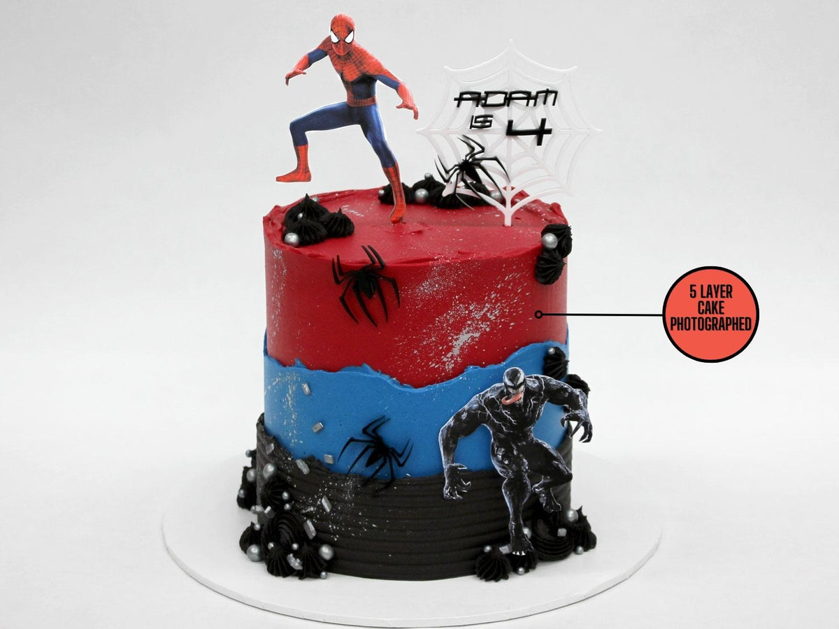 Spiderman Character Cake - The Compassionate Kitchen (8826660815007)