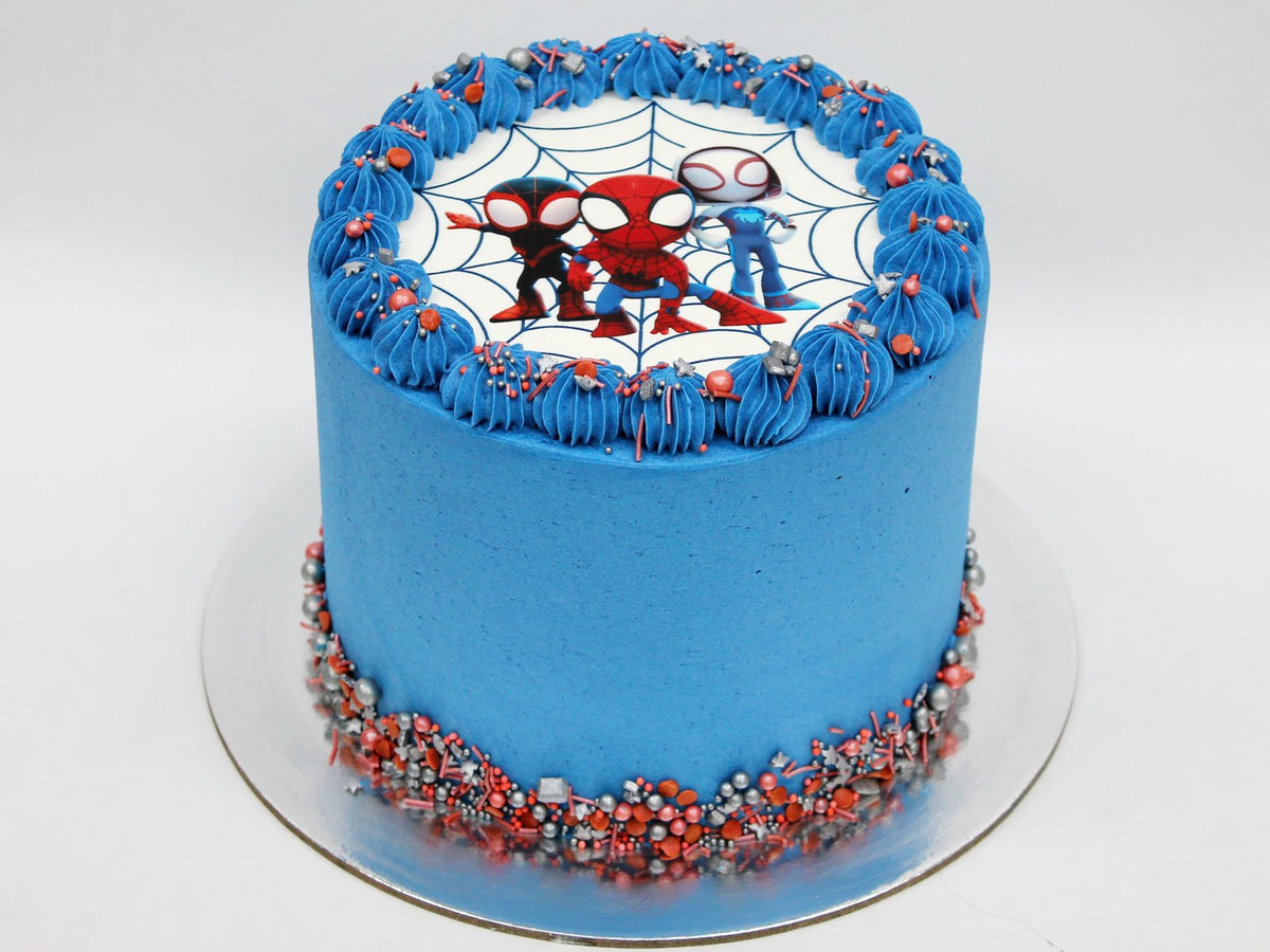 Spidey and His Amazing Friends Cake - The Compassionate Kitchen (8930598682783)