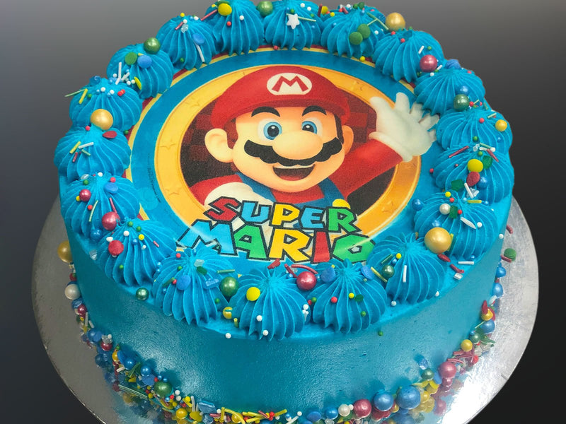 Rainbow cake Mario Bros