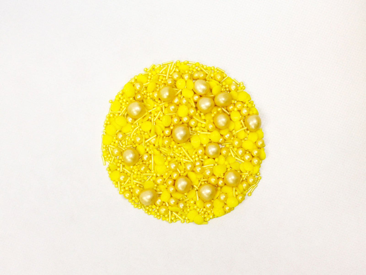 Yellow Mixed Sprinkles 50g - The Compassionate Kitchen (7625758146719)