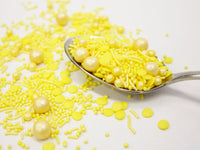 Yellow Mixed Sprinkles 50g - The Compassionate Kitchen (7625758146719)